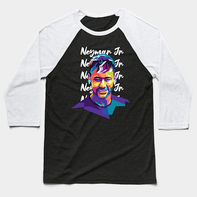 Neymar Samba Jr Baseball T-Shirt by Martincreative